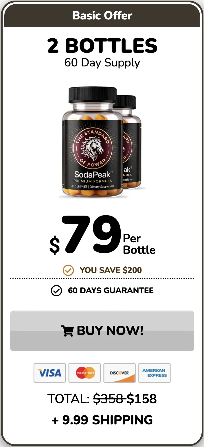 Soda Peak one bottle