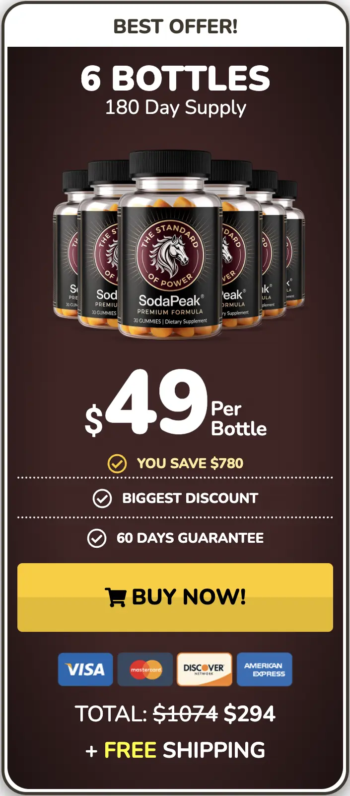 Soda Peak 6 bottles