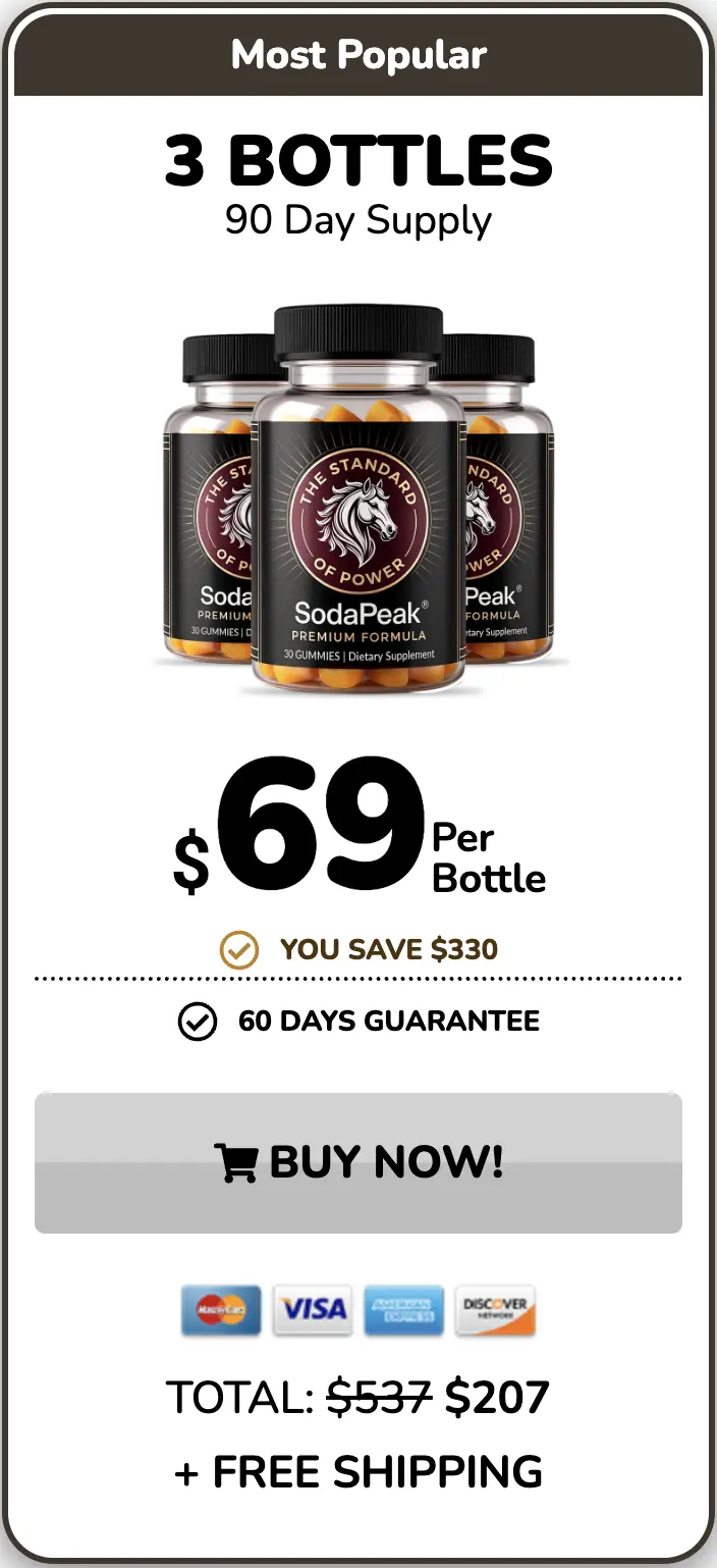 Soda Peak three bottles order